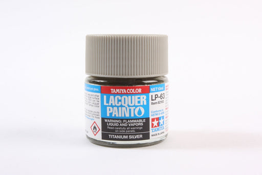 Tamiya 82163 LP-63 Mini Lacquer Paint 10ml - Titanium Silver