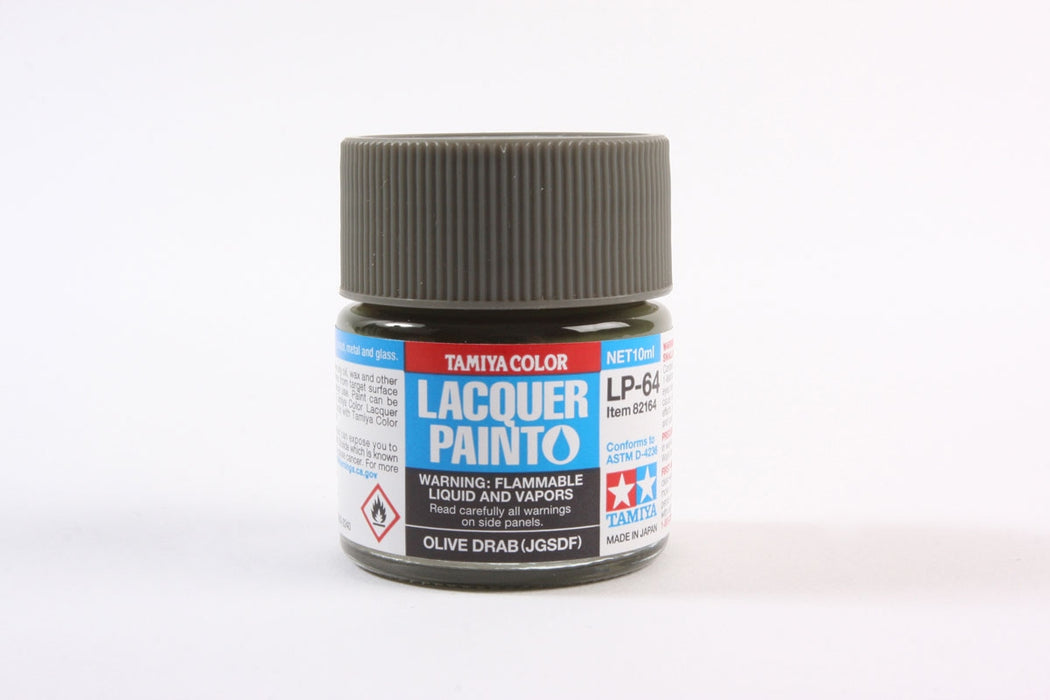 Tamiya 82164 LP-64 Mini Lacquer Paint 10ml - Olive Drab JGSDF