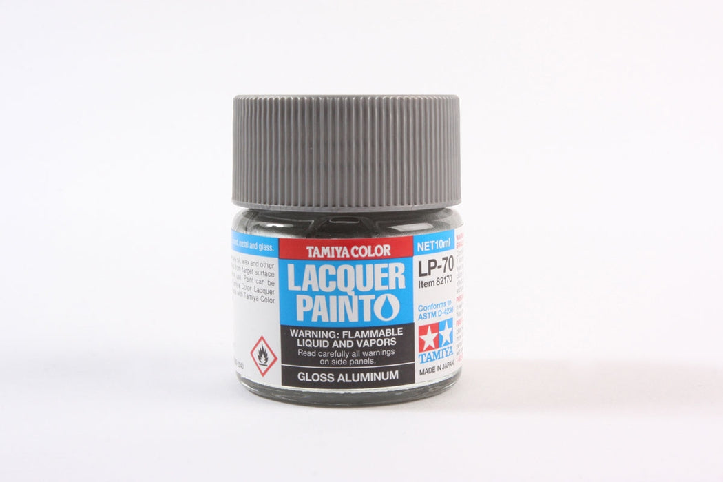 Tamiya 82170 LP-70 Mini Lacquer Paint 10ml - Gloss Aluminum