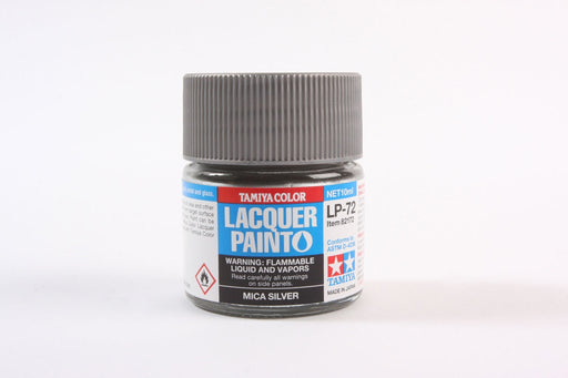 Tamiya 82172 LP-72 Mini Lacquer Paint 10ml - Mica Silver