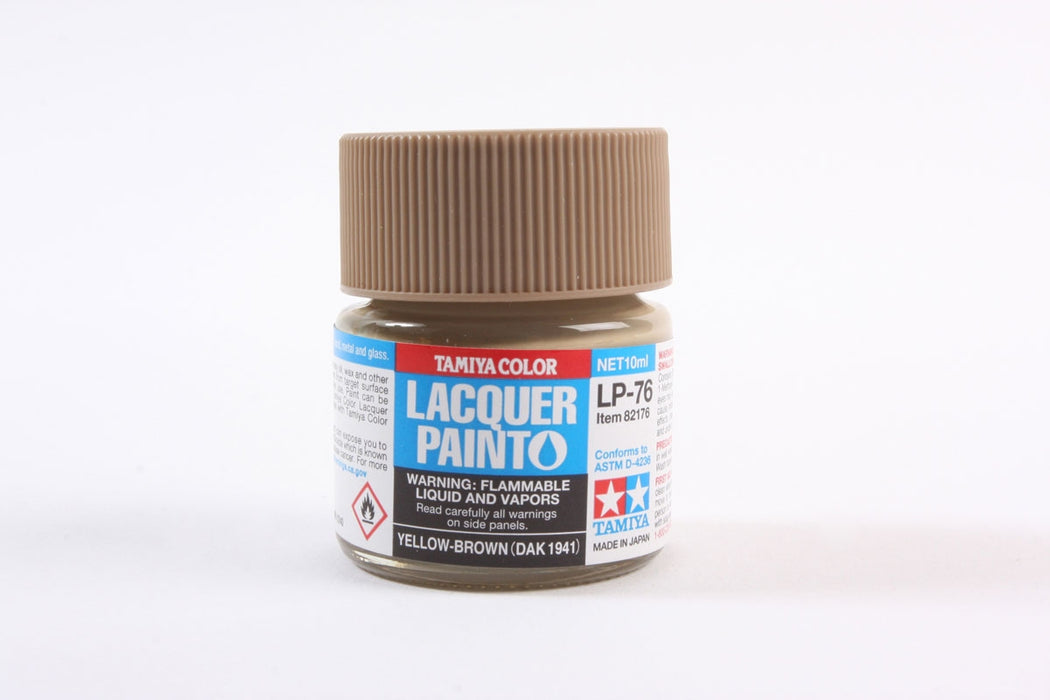 Tamiya 82176 LP-76 Mini Lacquer Paint 10ml - Yellow-Brown DAK 1941
