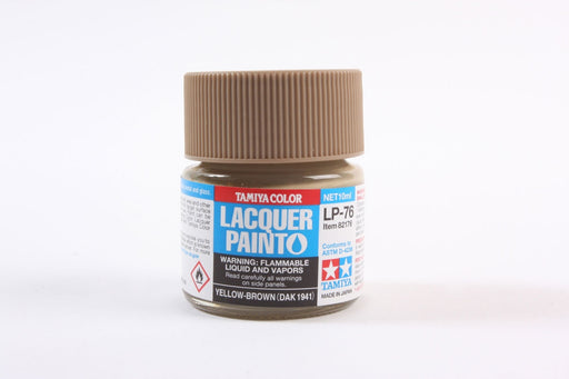 Tamiya 82176 LP-76 Mini Lacquer Paint 10ml - Yellow-Brown DAK 1941