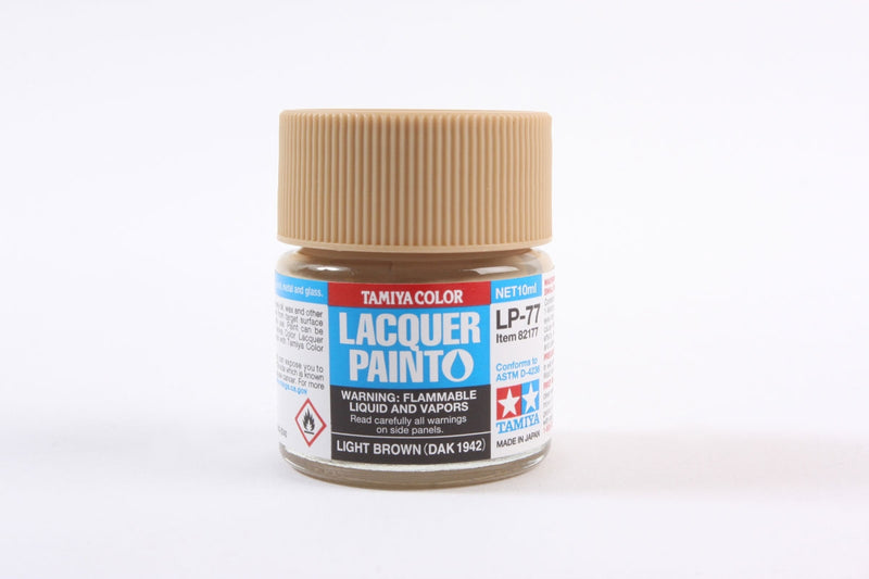 Tamiya 82177 LP-77 Mini Lacquer Paint 10ml - Light Brown DAK 1942
