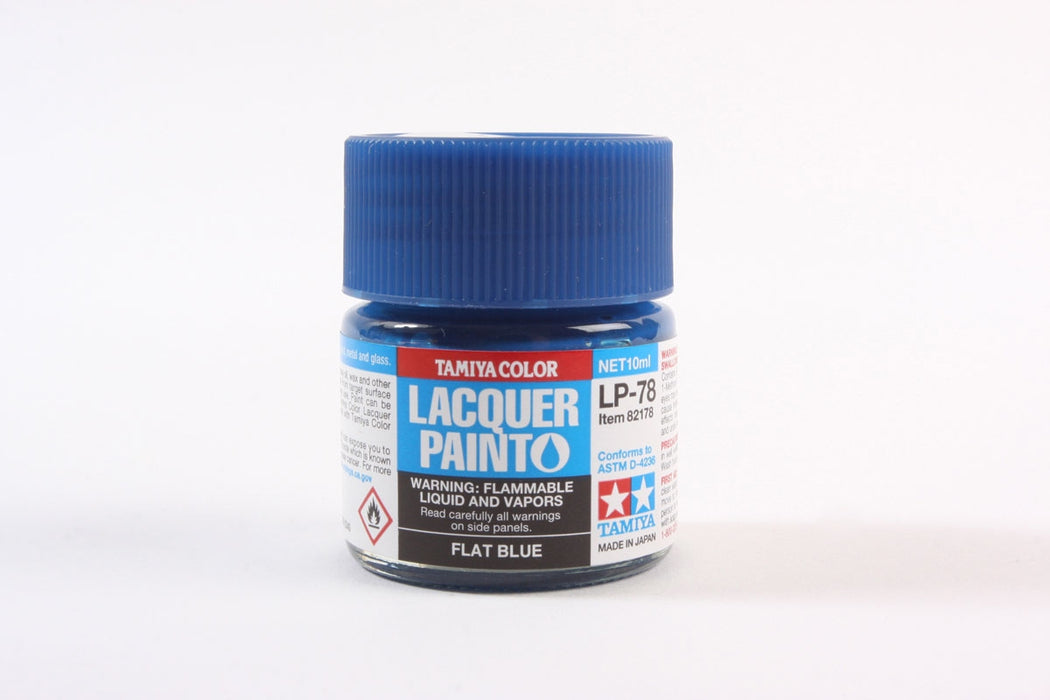 Tamiya 82178 LP-78 Mini Lacquer Paint 10ml - Flat Blue