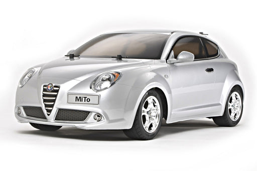 Tamiya 84136 1/10 Silver Alfa Romeo MiTo RTR 2WD On-Road TC Car (M-05)