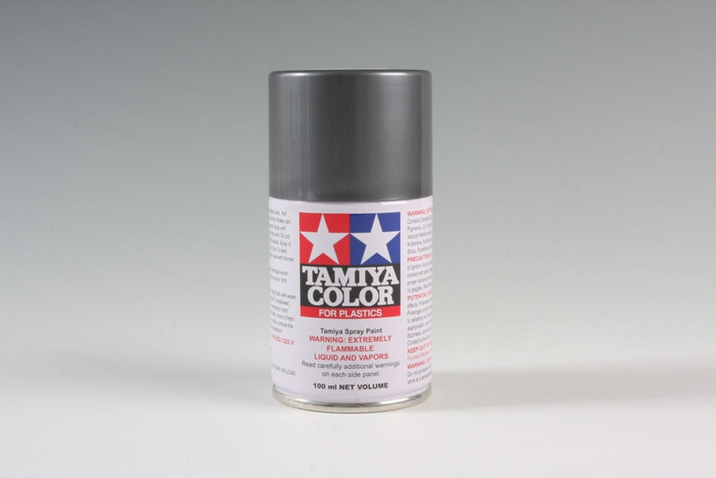 Tamiya 85100 TS-100 Bright Gun Metal Lacquer Spray Paint 100ml