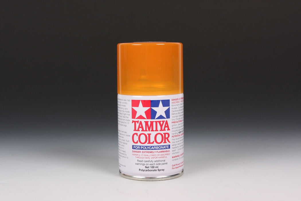 Tamiya 86043 PS-43 Polycarbonate Spray Paint 100ml Translucent Orange (Must Ship Ground)