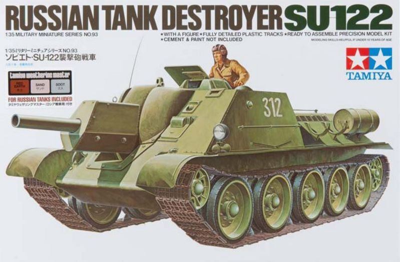 Tamiya 89798 1/35 SU-122 Russian Tank Destroyer Model Kit