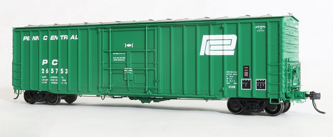 Tangent Scale Models 14021-02 HO Scale PRR X58B Boxcar Penn Central 1974 Repaint PC 265753