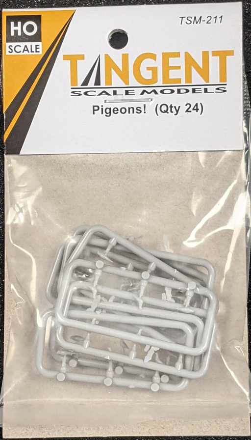 Tangent Scale Models 211 HO Scale Pigeons 24 Pack