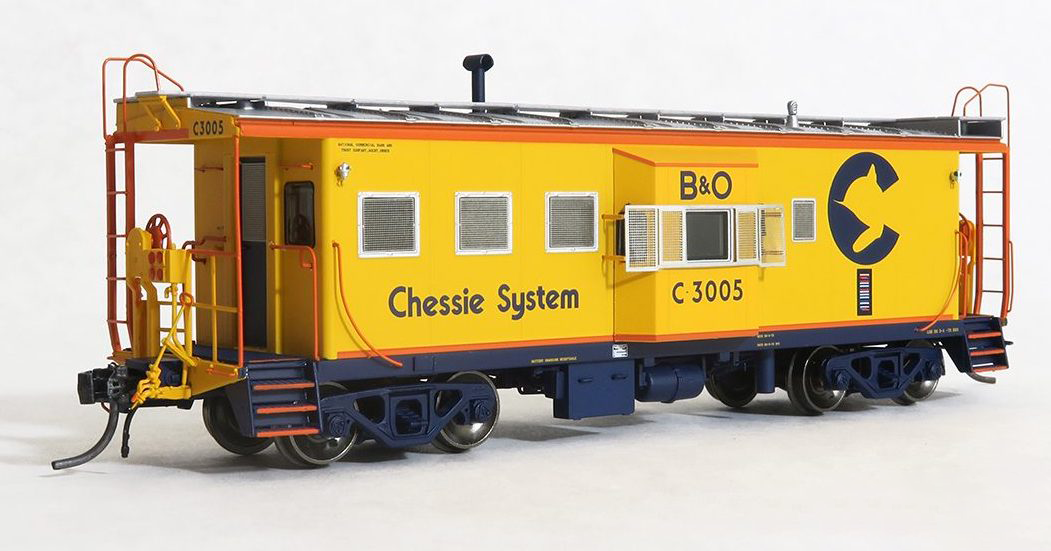 Tangent Scale Models 60012-01 HO Scale ICC B&O I-18 Caboose Chessie System (1973+ Era) B&O C-3001