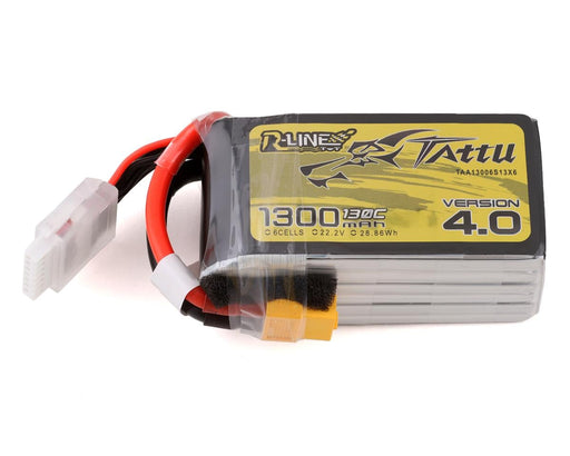 Tattu 13006S13X6 "R-Line 4.0" 22.2v 1300mAh 6s 130C LiPo Battery Pack