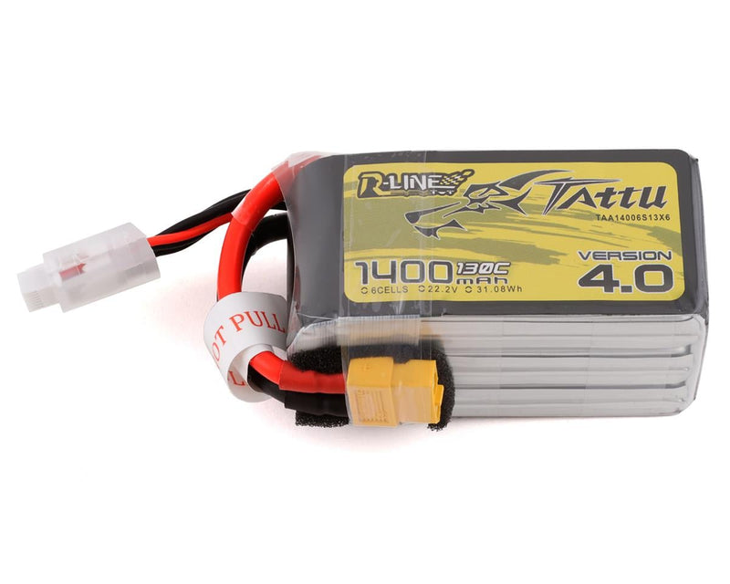 Tattu 14006S13X6  "R-Line 4.0" 22.2v 1400mAh6s 130C LiPo Battery Pack