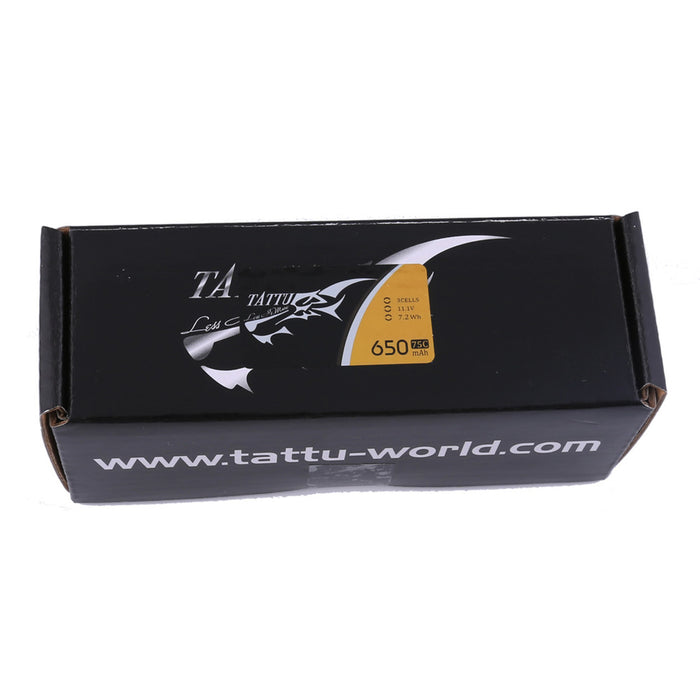 Tattu 3S 11.1V 650mAh 75C Lipo Battery Pack with XT30
