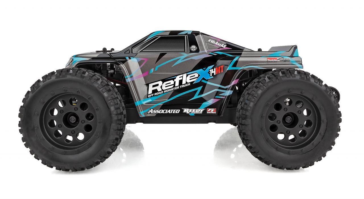 Team Associated 20190C 1/14 RTR Reflex 14MT 4WD Monster Truck (Blue & Purple) Combo