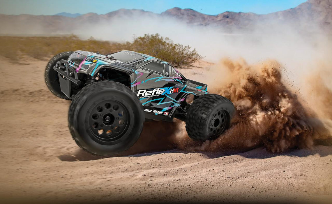 Team Associated 20190C 1/14 RTR Reflex 14MT 4WD Monster Truck (Blue & Purple) Combo