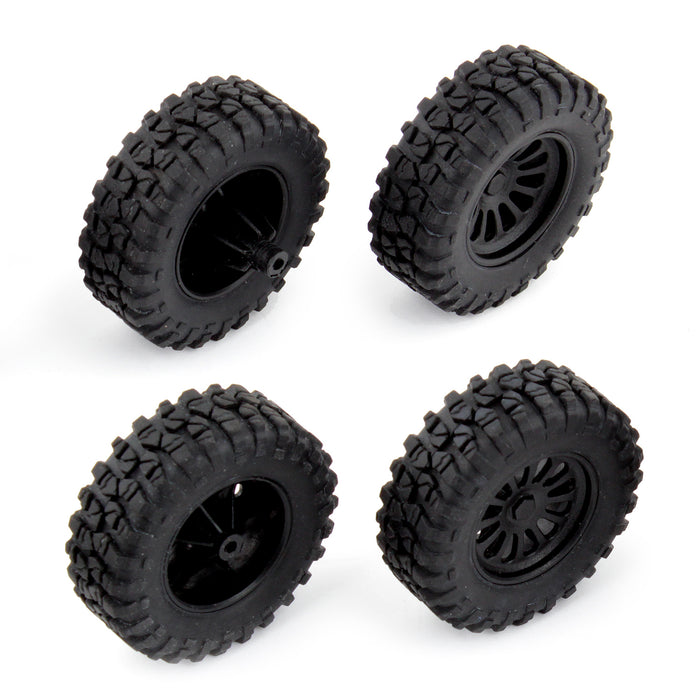 Team Associated 21431 MT28 Mounted Wheels and Tires (4)