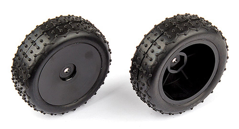 Team Associated 21539 Front Narrow Mini Pin Tires Mounted for Reflex 14T or 14B