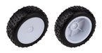 Team Associated 21595 Mini Pin Tires Mounted on White Narrow Wheels for Reflex 14