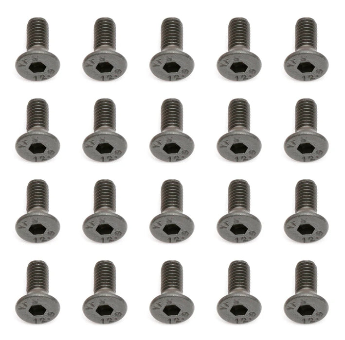 Team Associated 25201 M3X8mm Flat Head Hex Screw (20 Pack)