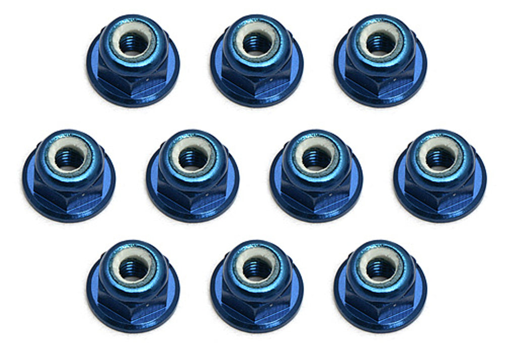 Team Associated 25392 Factory Team Blue 3mm Locknut (10 Pack)
