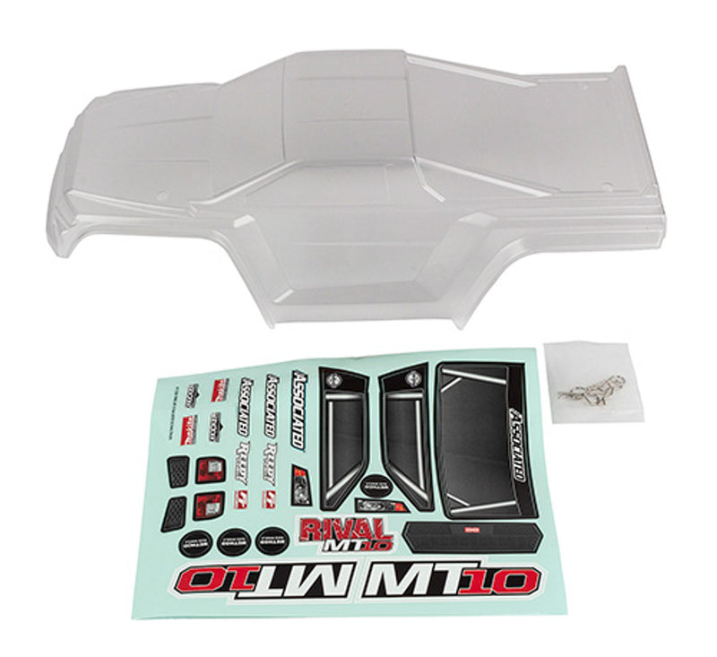 Team Associated 25829 Clear V2 Body for Rival MT10