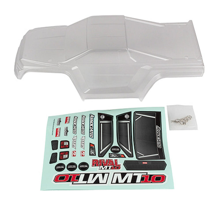 Team Associated 25829 Clear V2 Body for Rival MT10