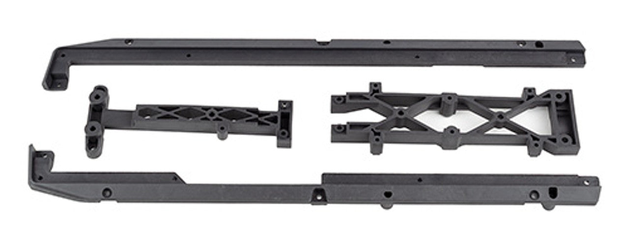 Team Associated 26075 Carbon Fiber Factory Team Lower Chassis Brace Set for SR7