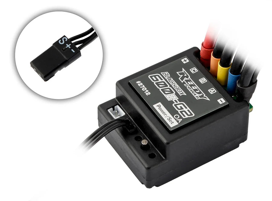 Team Associated 27012 Blackbox 600Z-G2 Zero-Timing Competition Brushless ESC