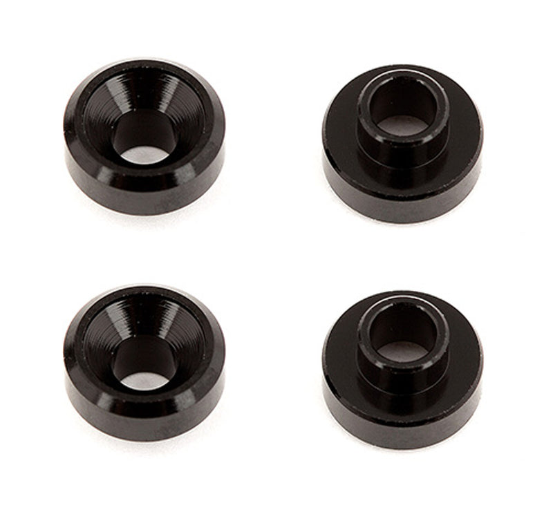 Team Associated 27128 Black Aluminum Servo Washers