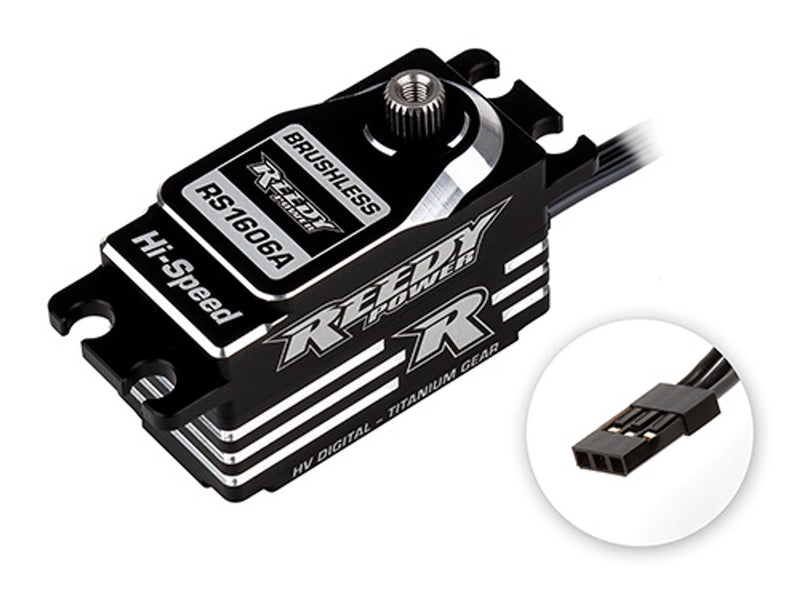 Team Associated 27154 Reedy RS1606A Low-Profile Titanium Gear Brushless Hi-Speed Servo