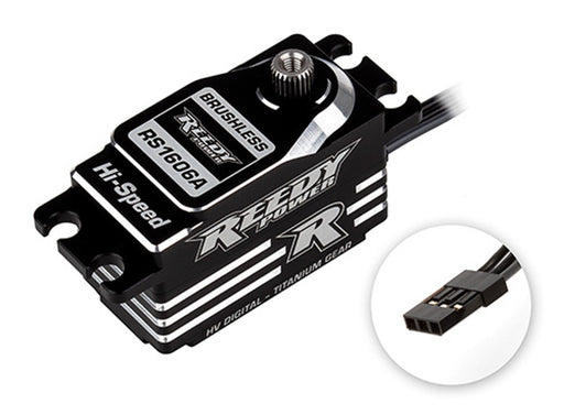 Team Associated 27154 Reedy RS1606A Low-Profile Titanium Gear Brushless Hi-Speed Servo