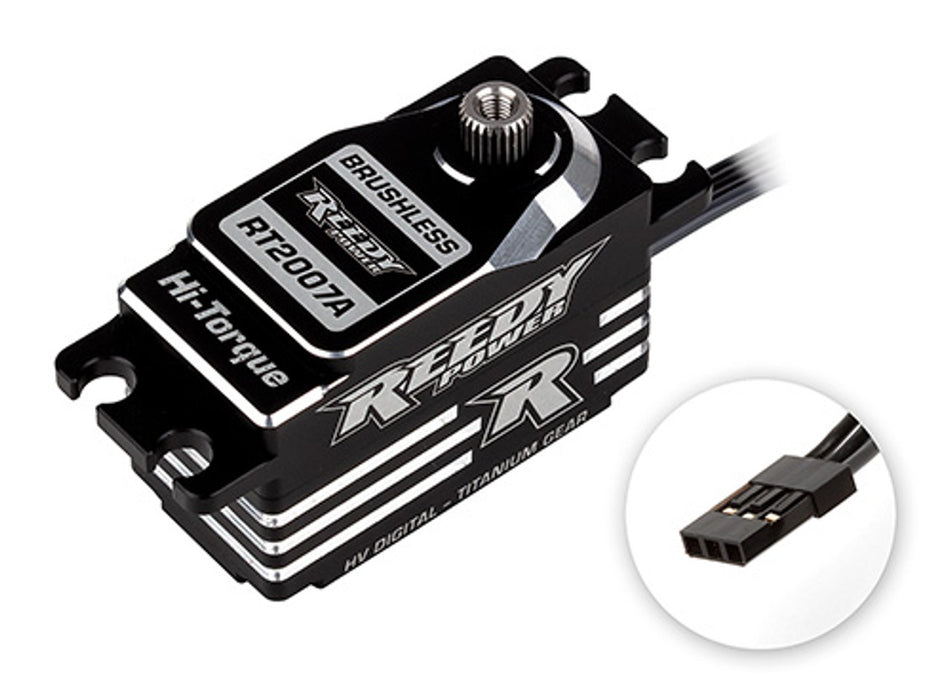 Team Associated 27155 Reedy RT2007A Low-Profile Titanium Gear Brushless Hi-Torque HV Servo