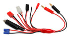 Team Associated 27220 Reedy 7-in-1 Charge Lead with 4mm Banana Plugs