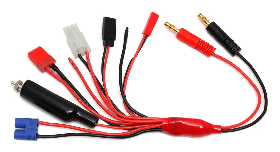 Team Associated 27220 Reedy 7-in-1 Charge Lead with 4mm Banana Plugs