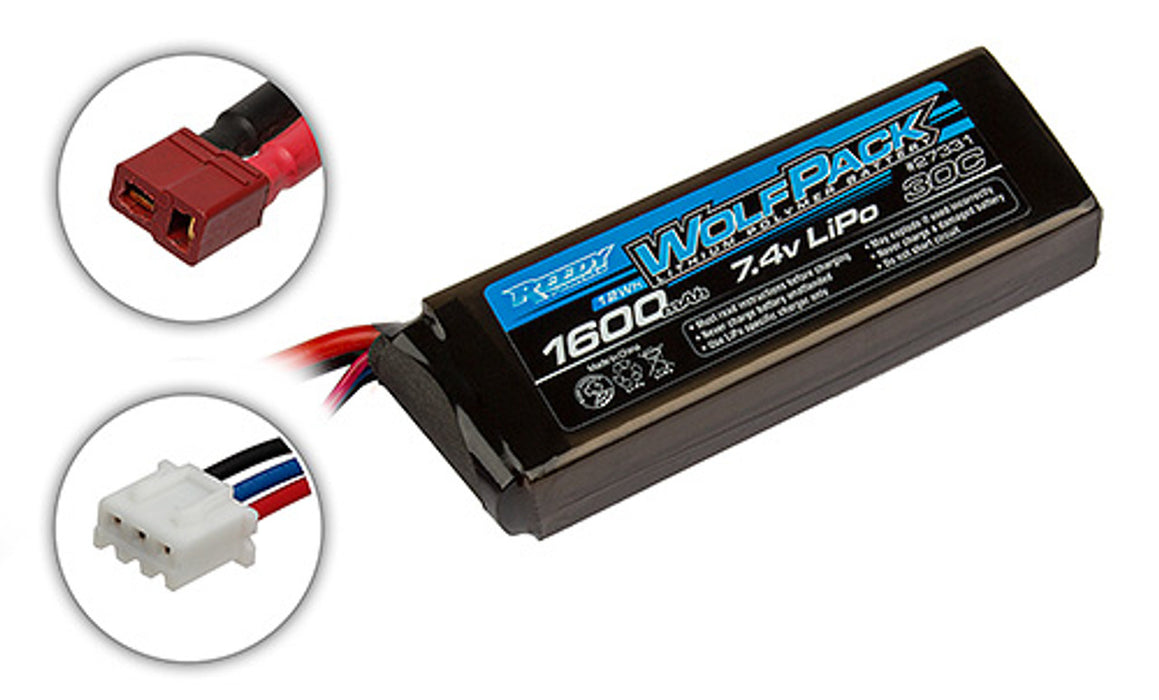 Team Associated 27331 Reedy Wolfpack 2S 7.4V 1600mAh 30C LiPo Battery