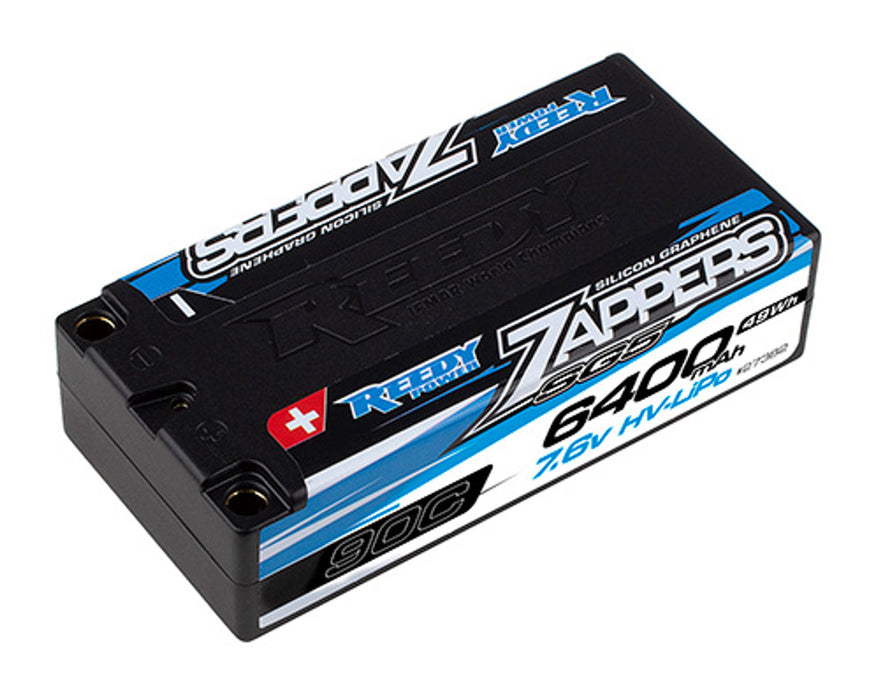 Team Associated 27382 Reedy Zappers SG5 2S 7.6V 6400mAh 90C HV-LiPo Shorty Battery
