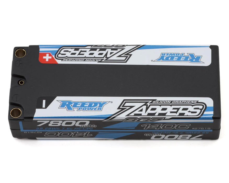 Team Associated 27619 Reedy Zappers HV SG7 7.6V 7200mAh 2S Long-Shorty 140C LiPo Battery