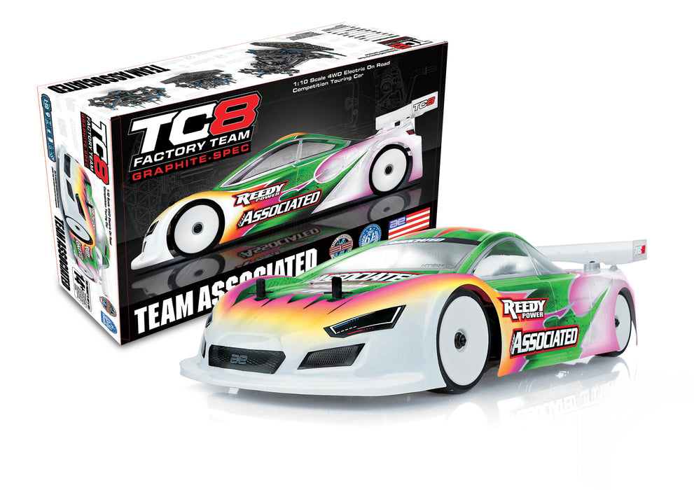 Team Associated 30141 1/10 RC10TC8 Graphite-Spec Factory Team Kit