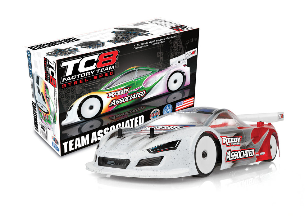 Team Associated 30142 1/10 RC10TC8 Steel-Spec Factory Team Kit