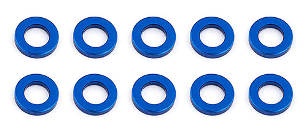 Team Associated 31382 Blue Aluminum 5.5x1.0mm Ballstud Washers (10 Pack)