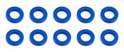 Team Associated 31382 Blue Aluminum 5.5x1.0mm Ballstud Washers (10 Pack)