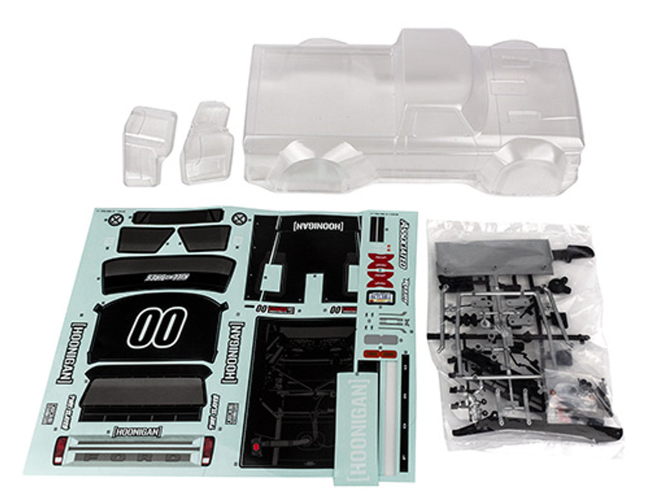 Team Associated 31891 Clear Body Set for Hoonitruck — White Rose Hobbies