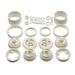 Team Associated 6643 White Front and Rear RC10 Wheels