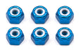 Team Associated 6943 8-32 Blue Aluminum Locknut 6 Pack