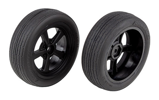 Team Associated 71073 Front Wheels and Tires for DR10 Drag Race Car