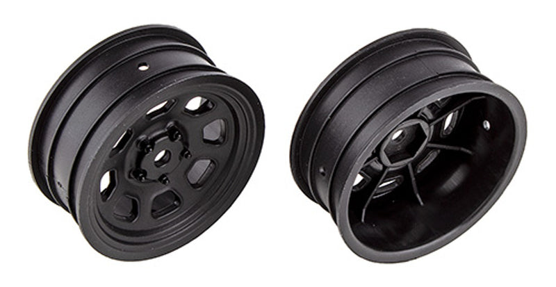 Team Associated 71096 SR10 Black Front Wheels (1 Pair)