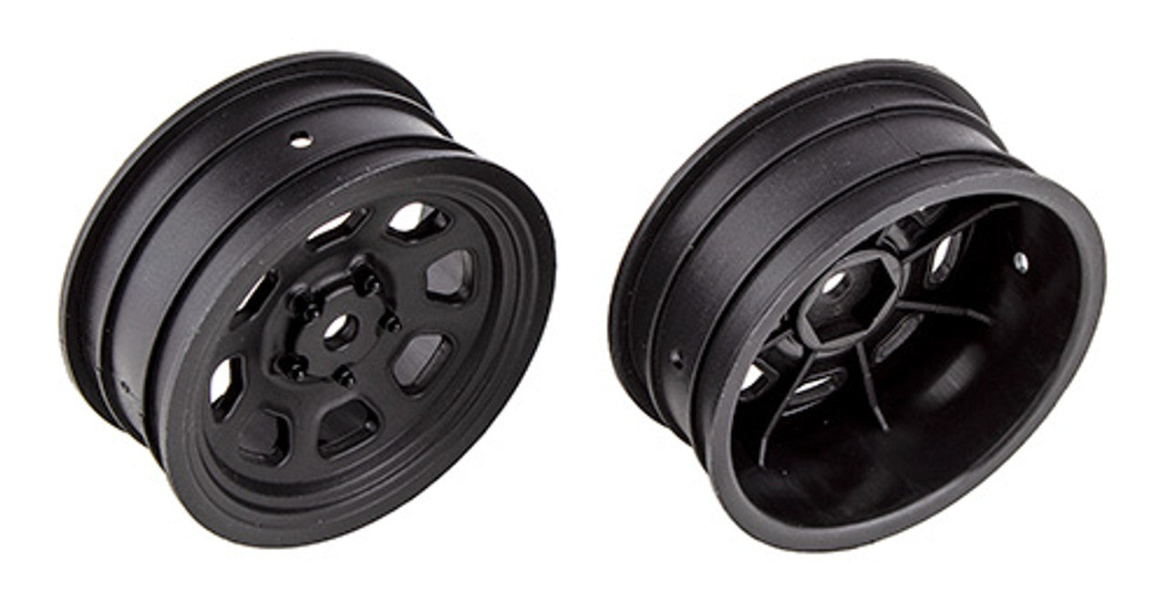 Team Associated 71096 SR10 Black Front Wheels (1 Pair)