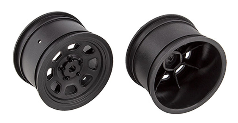 Team Associated 71097 SR10 Black Rear Wheels (1 Pair)