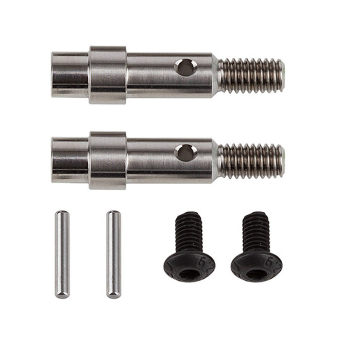 Team Associated 71181 RC10B6 Factory Team Titanium Hex Adapter For Front Axles